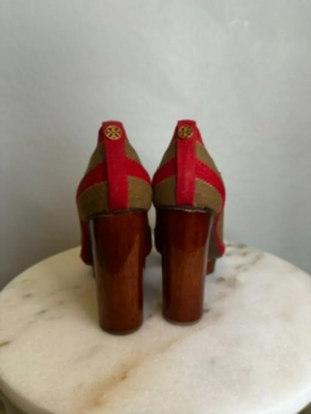 Tory Burch heels wood burch
